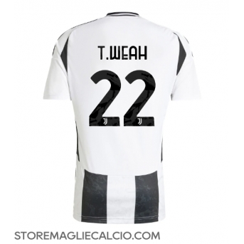 Juventus Timothy Weah #22 Maglia Gara Casa Repliche 2024-25 Maniche Corte